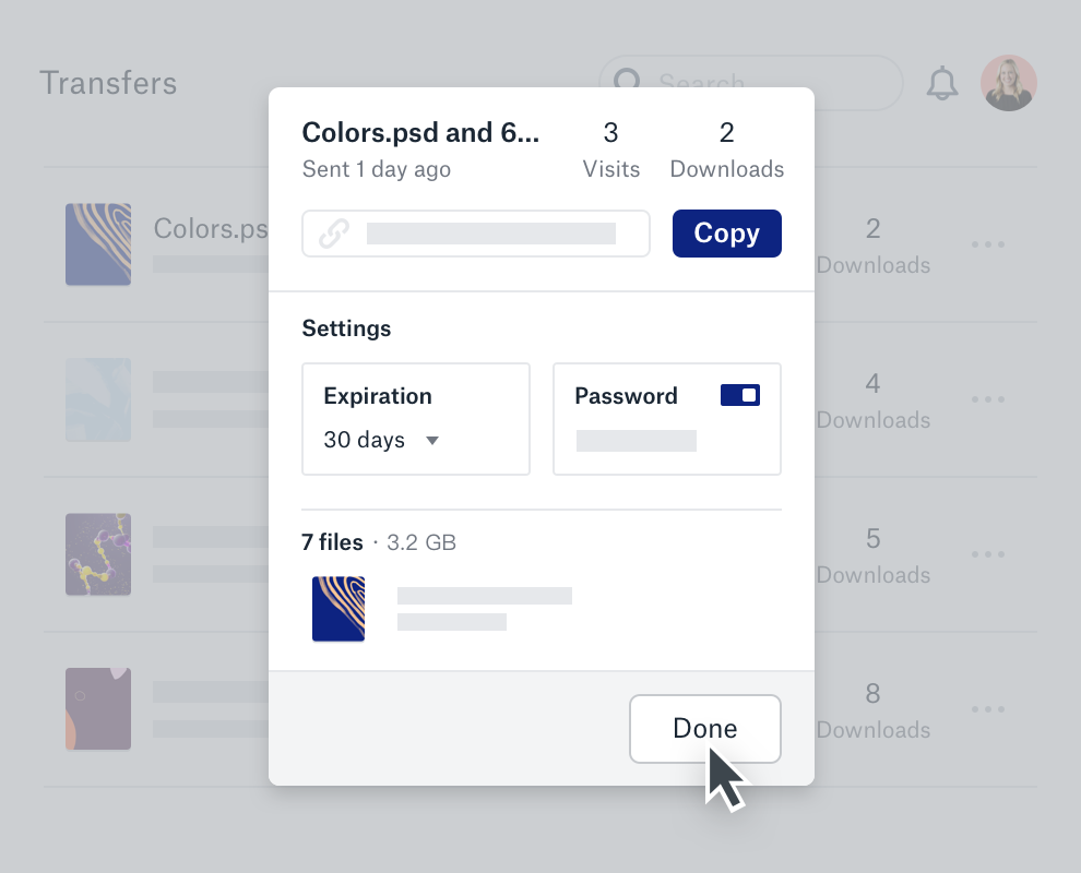 在螢幕上的檔案 